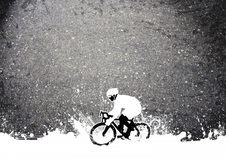 Abstract grunge speed bicycle sport background with spaceの写真素材