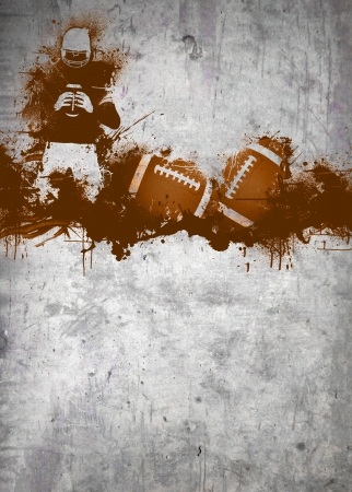 Abstract grunge american football invitation poster or flyer background with spaceの写真素材
