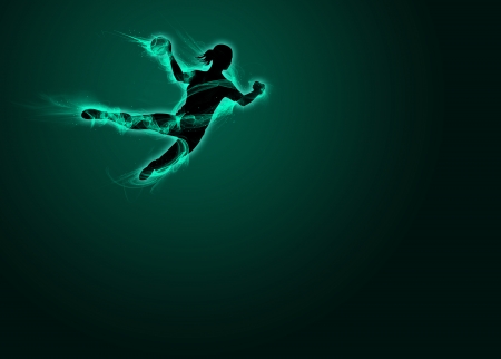 Woman handball sport invitation poster or flyer backgroundの写真素材