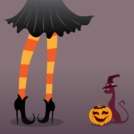 Abstract halloween party invitation poster or flyer background with empty spaceの写真素材