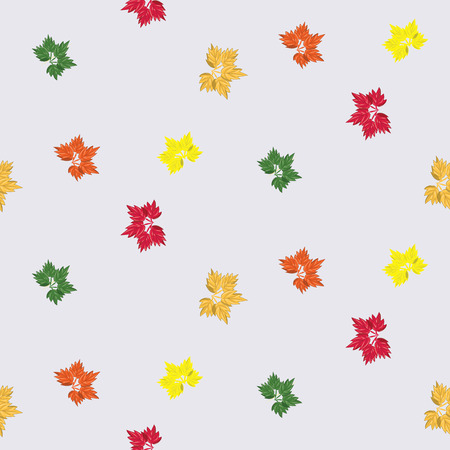 autumn leaves background pink abstract art illustration patternのイラスト素材