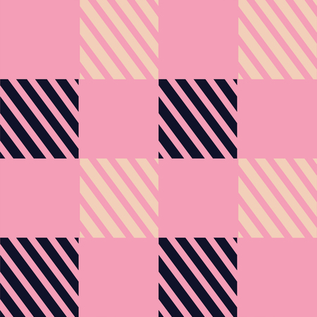 abstract background texture style modernist stripes graphics square dark blue pink patternのイラスト素材
