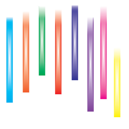 bright stripes elements for design abstraction art creative modern multicolored white backgroundのイラスト素材
