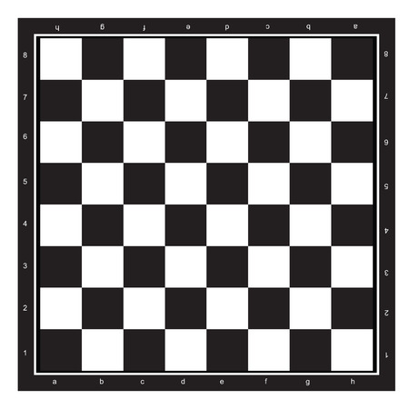 Chessboard black and white abstract pattern isolated white backgroundのイラスト素材