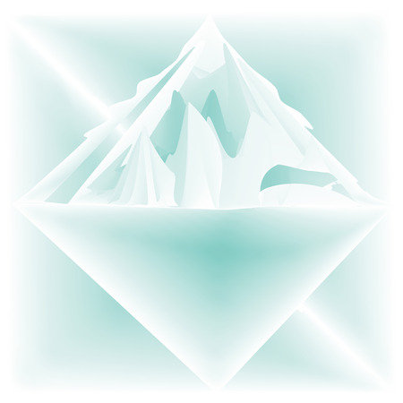 Iceberg abstraction stylized illustration art creative modern light backgroundのイラスト素材