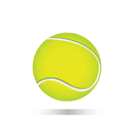 tennis ball isolated on white background element for design vectorのイラスト素材