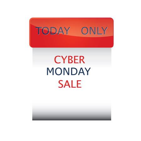 Cyber Monday Sale icon firm form isolated on a black background vectorのイラスト素材
