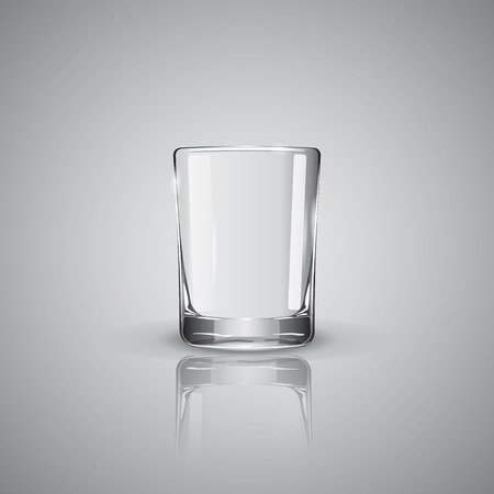 glass realistic on light gray background - art creative vectorのイラスト素材