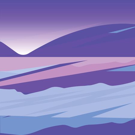 bstract background - modern hipster futuristic graphic - blue, pink, purple geometric composition - art, vectorのイラスト素材