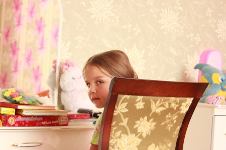 girl in the roomの写真素材