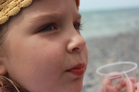 child in the summerの写真素材