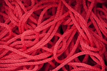 Red rope の写真素材