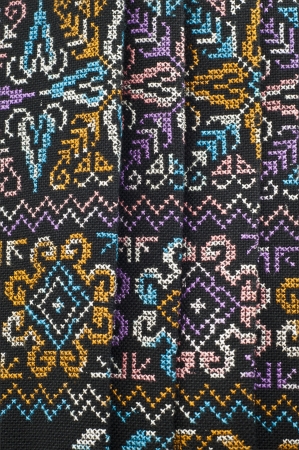 Ancient Thai traditional dress pattern 