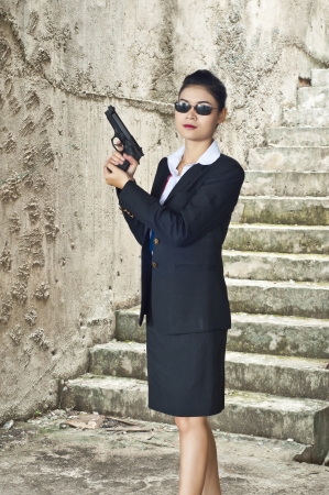 FBI woman agent の写真素材