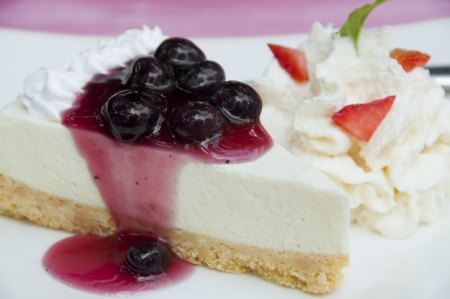 Blueberry cheese pie の写真素材