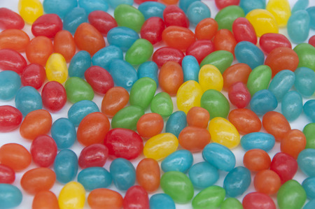 Colorful sweet and sour fruity candy 