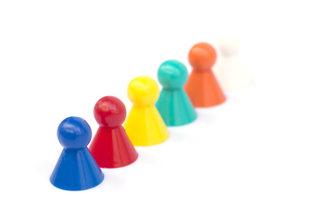 Board game player isolated の写真素材