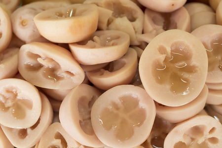 Compote young santol, Thai dessert.の写真素材