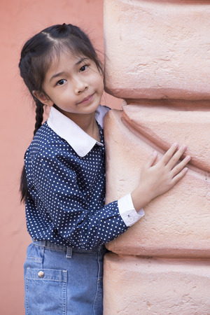 Little Asian girl portrait.の写真素材