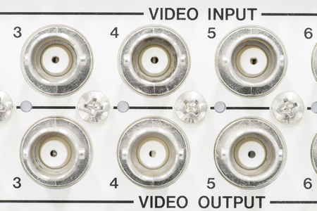 Video input and output plug connector.の写真素材
