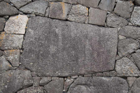 Old stone wall of ancient castle.の写真素材