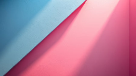 Pink and blue abstract background with shadow. Minimalism style.の素材
