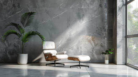 Modern bright interiors apartment 3D rendering illustration computer digitally generated imageの素材