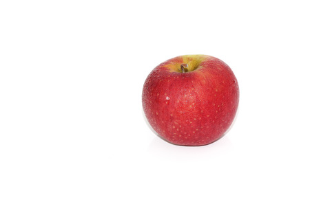 Apples and orange fruitの写真素材
