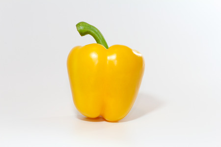 The sweet pepper, bell pepper on white backgroundの写真素材