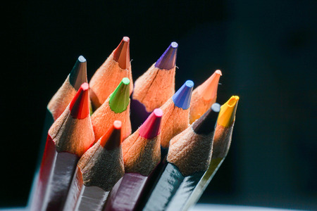 color pencil close up
