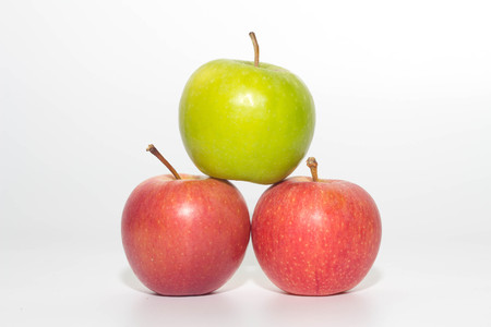 apple on white backgroundの写真素材