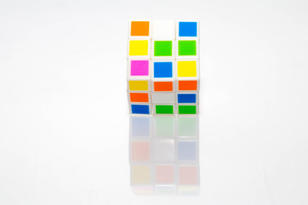 SETIA ALAM, SELANGOR, DEC 30, 2016. Rubik's cube on white backgroundのeditorial素材