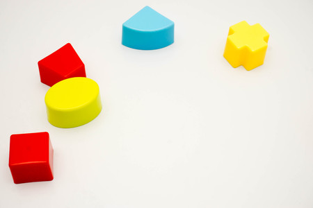 shape sorting ball on white backgroundの写真素材