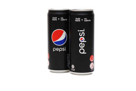 Setia Alam, Malaysia, 21 Jan 2020 - A carbonated soft drink cans PEPSI Cola