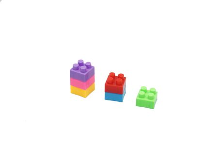 Plastic building blocksの写真素材