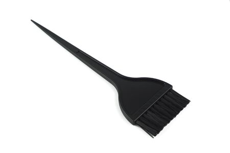 black hair comb with white backgroundの写真素材