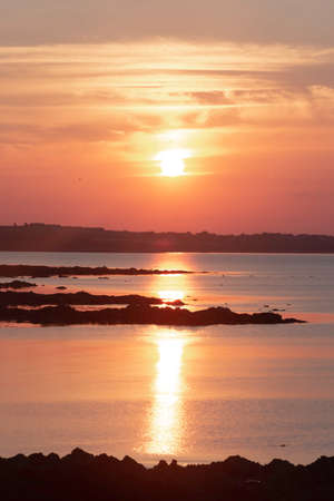 Sunset image in Skerries, Dublin.の写真素材