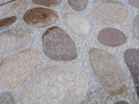 Stone floor texture. Abstract background and texture for design with copy space.の写真素材