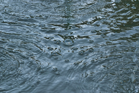 bubbles on the water