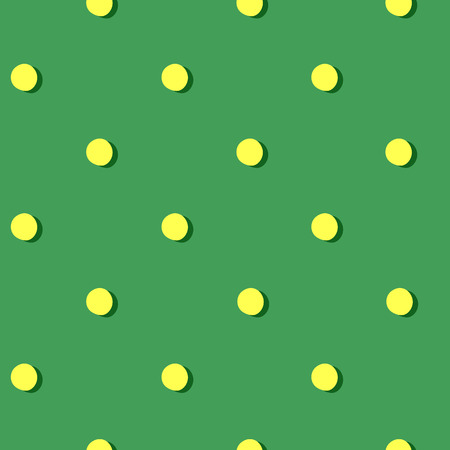 seamless pattern green background with yellow circles for product decorationのイラスト素材