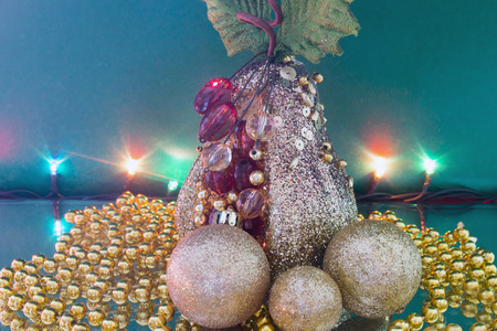 Christmas decorations and garlandsの写真素材