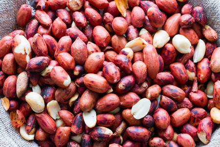 roasted peanuts close-up