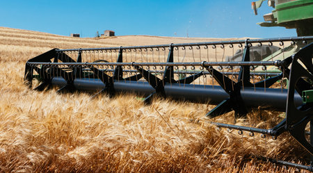 Sicily field of wheat, "Grain of Sicily"の写真素材