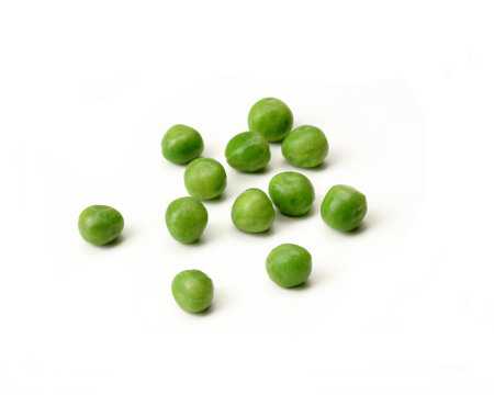 Peas - Isolated on White Backgroundの写真素材