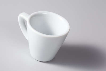 Italian Marble Cup for Espresso Coffee, Isolated on Gray Background - Original Italian Espresso...