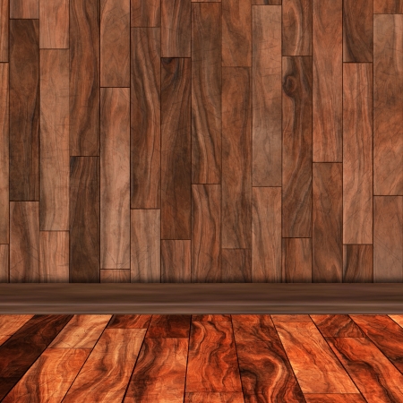 wooden roomの写真素材