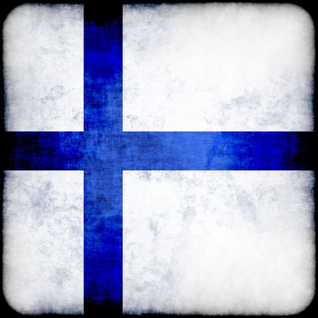 finland grunge flagの写真素材