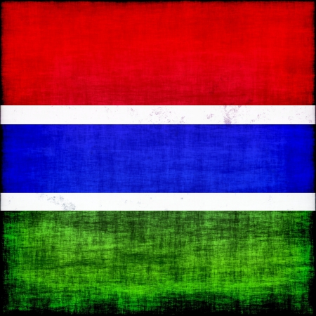 gambia grunge flagの写真素材