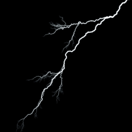white thunderの写真素材