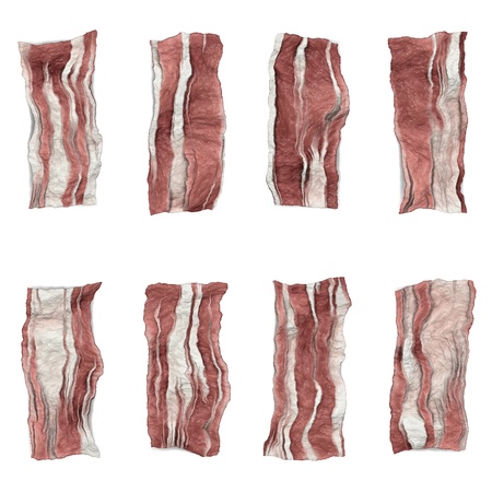 isolated baconの写真素材